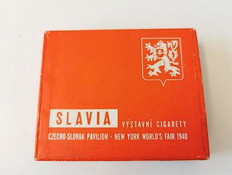 Tschechoslowakei, Leere Packung "Slavia" Zigaretten