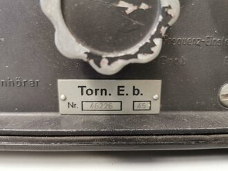 Tornister Empfänger Berta ( Torn.E.b. ) datiert 1945. Restauriertes Stück mit diversen Neuteilen, Funktion nicht geprüft