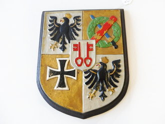 Kriegsmarine Schiffswappen Kreuzer Blücher 15 x 19cm