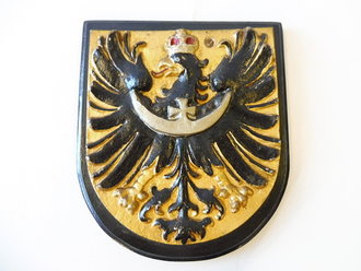 Kriegsmarine Schiffswappen Linienschiff Schlesien 14 x 16cm