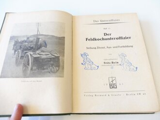 "Der Feldkochunteroffizier" 300 Seiten von 1943, die Seiten teilweise bestempelt