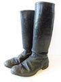 Paar Stiefel für Offiziere der Wehrmacht, ungereinigtes Paar, das Leder leicht angetrocknet, Sohlenlänge 29,5cm