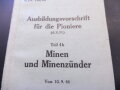 Transportkasten aus Holz für Tellermine 42 der Wehrmacht datiert 1943, grob gereingtes Stück