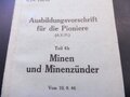 Transportkasten aus Holz für Tellermine 42 der Wehrmacht , grob gereingtes Stück