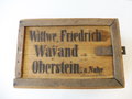 Kaiserliche Marine, Holzkasten für persönliche Gegenstände an Bord des Seesoldaten Wayand, 1.Comp, 2tes Kaiserl. See Battl. Wilhelmshaven.  20 x 23 x 35cm