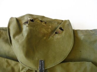Rucksack Wehrmacht, ungebrauchtes Stück aus altem Lagerbestand, der Deckel defekt