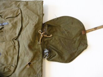 Rucksack Wehrmacht, ungebrauchtes Stück aus altem Lagerbestand, defekt
