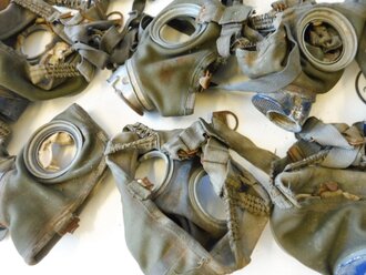 15 Stück Gasmasken Wehrmacht defekt