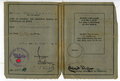 SS Führerschein, ausgestellt 1941, gebraucht