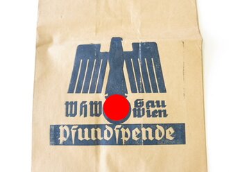 WHW Gau Wien, Tüte für Pfundspende in gutem...