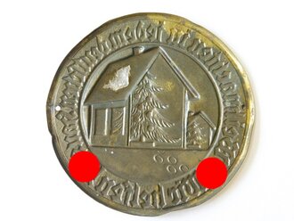 Winterhilfswerk Türplakette Dezember 1933, Metall 67mm