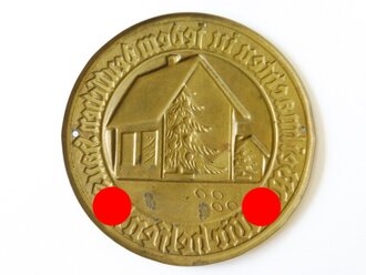 Winterhilfswerk Türplakette Dezember 1933, Metall 67mm