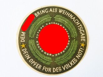 Winterhilfswerk Türplakette Dezember 1934, 100mm