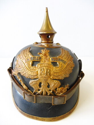 Preußen, Pickelhaube für Mannschaften im 1. Nassauischen Infanterie-Regiment Nr. 87