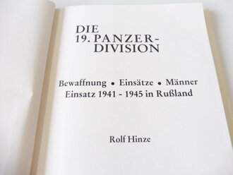 "Die 19.Panzerdivision 1939-1945, Deutsche Panzerdivisionen im Bild" 176 Seite, im Schutzumschlag. Gebraucht