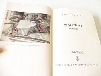 Paul Hausser, Waffen-SS im Einsatz, 270 Seiten, datiert 1953, im Schutzumschlag
