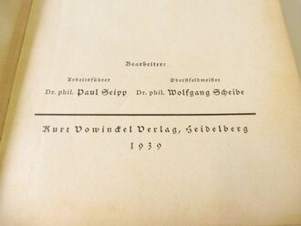 Spaten und Ähre - Das Handbuch der deutschen Jugend im Reichsarbeitsdienst, A5, datiert 1939, 288 Seiten, mit Anhang Frühjahr 1940