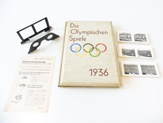 Raumbildalbum "Die Olympischen Spiele 1936"  Bild 4 von 100 fehlt, Einband Stockfleckig