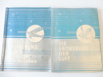 Sammelbilderalbum " Die Eroberung der Luft" Band 1 + 2, jeweils komplett - ohne Bastelbogen