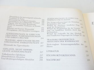 Auszeichnungen des deutschen Reiches 1936 - 1945, 239 Seiten, Maße über A5, gebraucht
