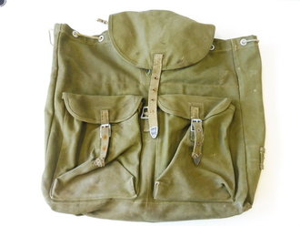 Rucksack in Tropenausführung Wehrmacht, getragenes...