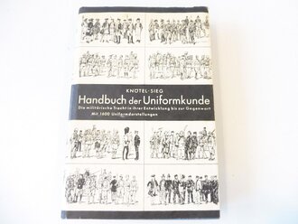 Handbuch der Uniformkunde, Maße unter A4, Einband löst sich, 438 Seiten, gebraucht