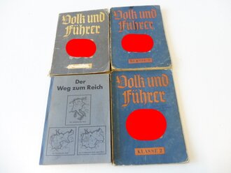 4 Schulbücher III.Reich, gebraucht