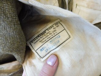 U.S. Army WWI, pants, Contract November 1, 1917. Good condition