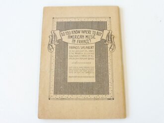 U.S. Army WWI , " Popular songs of the A.E.F" 96 pages , printed in Paris 1918, small size book