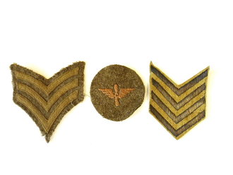 U.S. Army WWI, 3 pieces of insignia