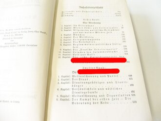 Adolf Hitler " Mein Kampf", blaue Ganzleinenausgabe von 1941 in sehr gutem Zustand