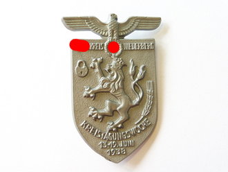 Kunststoffabzeichen Kreistagungswoche NSDAP Kreis Niederberg 1938