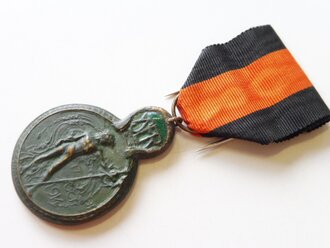 Belgien, Yser-Medaille am Band mit Etui