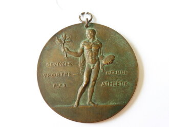 Deutsche Sportbehörde für Athletik, tragbare Siegermedaille datiert 1920, Durchmesser 90mm