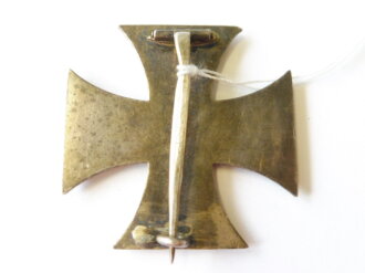 Eisernes Kreuz 1.Klasse 1914, Hersteller WS, Gegenhaken alt repariert