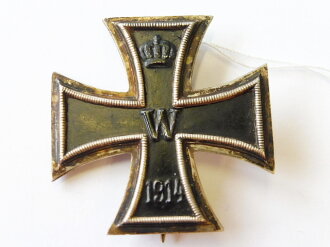 Eisernes Kreuz 1.Klasse 1914, unter dem Gegenhaken markiert "800" leicht gewölbtes Stück