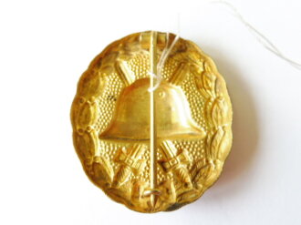 1. Weltkrieg, Verwundetenabzeichen Gold,  Buntmetall geprägt