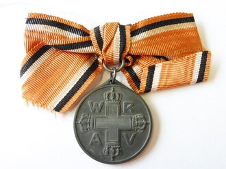 Preussen Rot Kreuz Medaille 3. Klasse an Damenschleife, Kriegsausführung in Zink