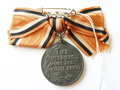 Preussen Rot Kreuz Medaille 3. Klasse an Damenschleife, Kriegsausführung in Zink