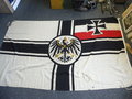 1. Weltkrieg, Reichskriegsflagge 140x240cm, Hersteller Fahnenrichter Köln . Altersspuren