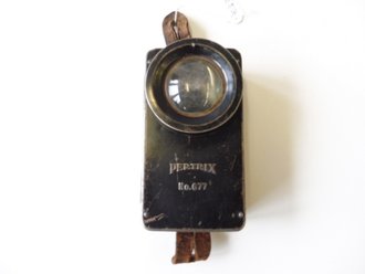 Taschenlampe Pertrix 677, Originallack, Funktion nicht...