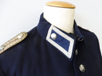 Preussen, Polizei Dienstrock, die Effekten original vernäht. Getragenes Stück in gutem Zustand