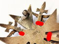 Spanienkreuz in Silber mit Schwertern, Verliehenes Stück aus Silber mit markierung "835" Der Gegenhaken in der Zeit ergänzt, das Stück ist insgesamt verbogen