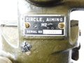 U.S. Army WWII, Field artillery Aiming Circle M2 with cover and tripod. Function not checked.