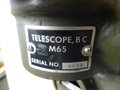 U.S. WWII Telescope, BC M65 with tripod M17. Original paint, Function not checked.