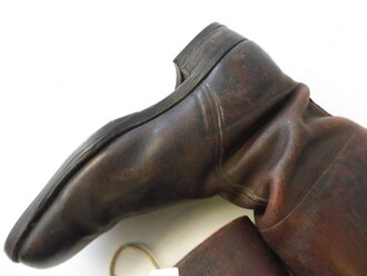 Paar Stiefel für Angehörige von Parteiverbänden, rotbraunes Leder, Sohlenlänge 30cm