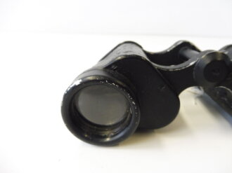 Dienstglas 6x 30 der Wehrmacht,Hersteller cag. Überlackiertes Stück, klare Durchsicht, deutliche Strichplatte