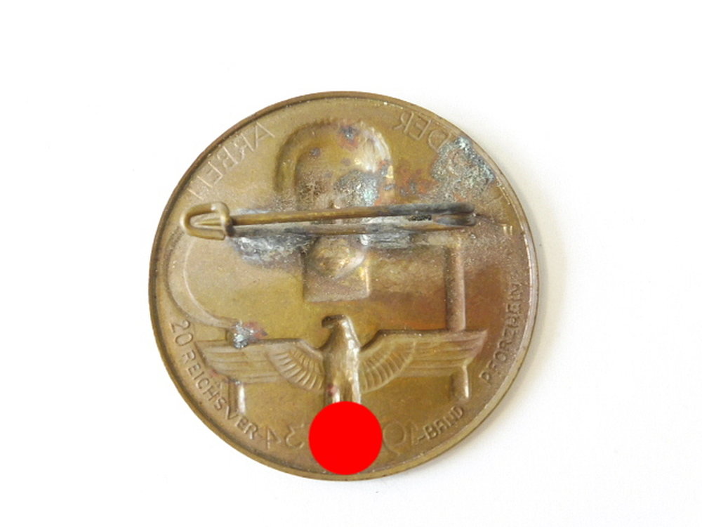 Metallabzeichen "Tag der Arbeit 1934", 15,00
