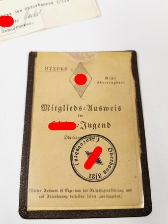 Hitler Jugend Papiernachlass eines Jungen aus Heidelberg...