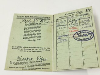 Hitler Jugend Papiernachlass eines Jungen aus Heidelberg der Gefolgschaft 110.  Umfangreicher Nachlass, alles in gutem Zustand